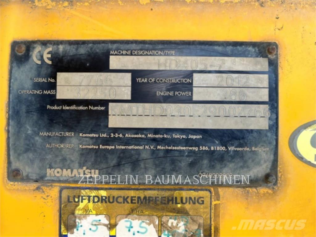 Komatsu HD405-7 Articulated Dump Trucks (ADTs)