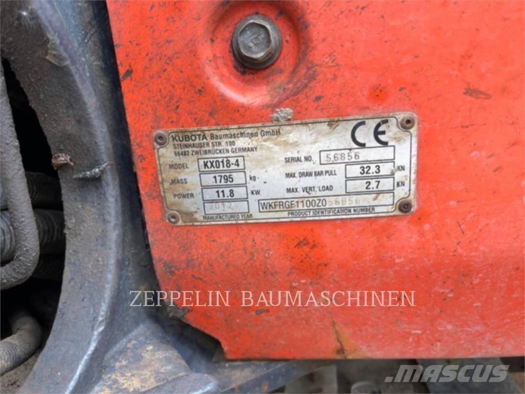 Kubota KX018-4 Crawler excavators