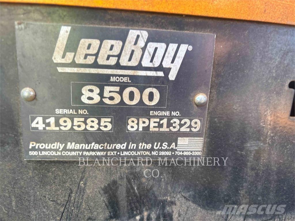 LeeBoy 8500E Asphalt pavers