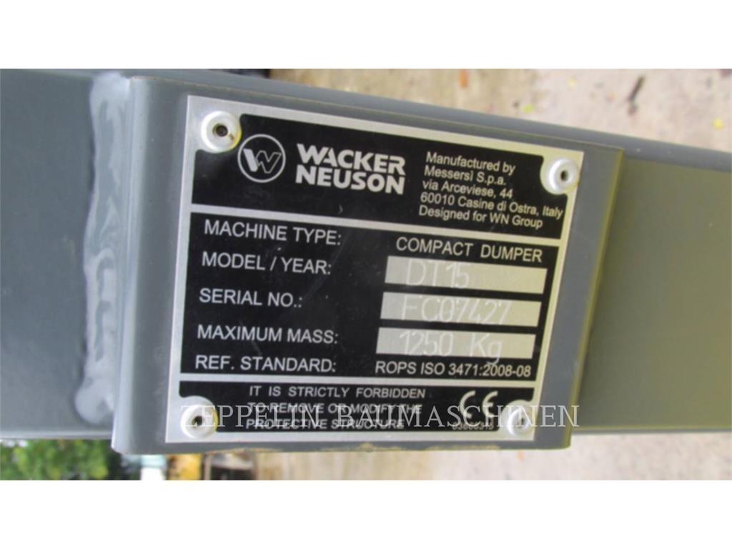 Wacker DT15 Articulated Dump Trucks (ADTs)