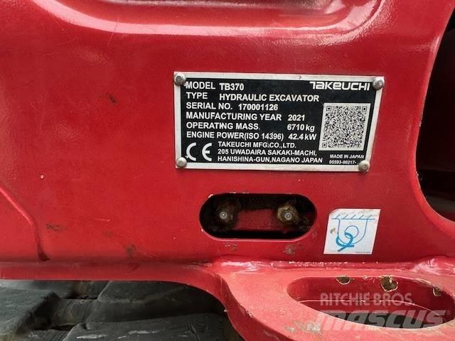 Takeuchi TB 370 Midi excavators  7t - 12t