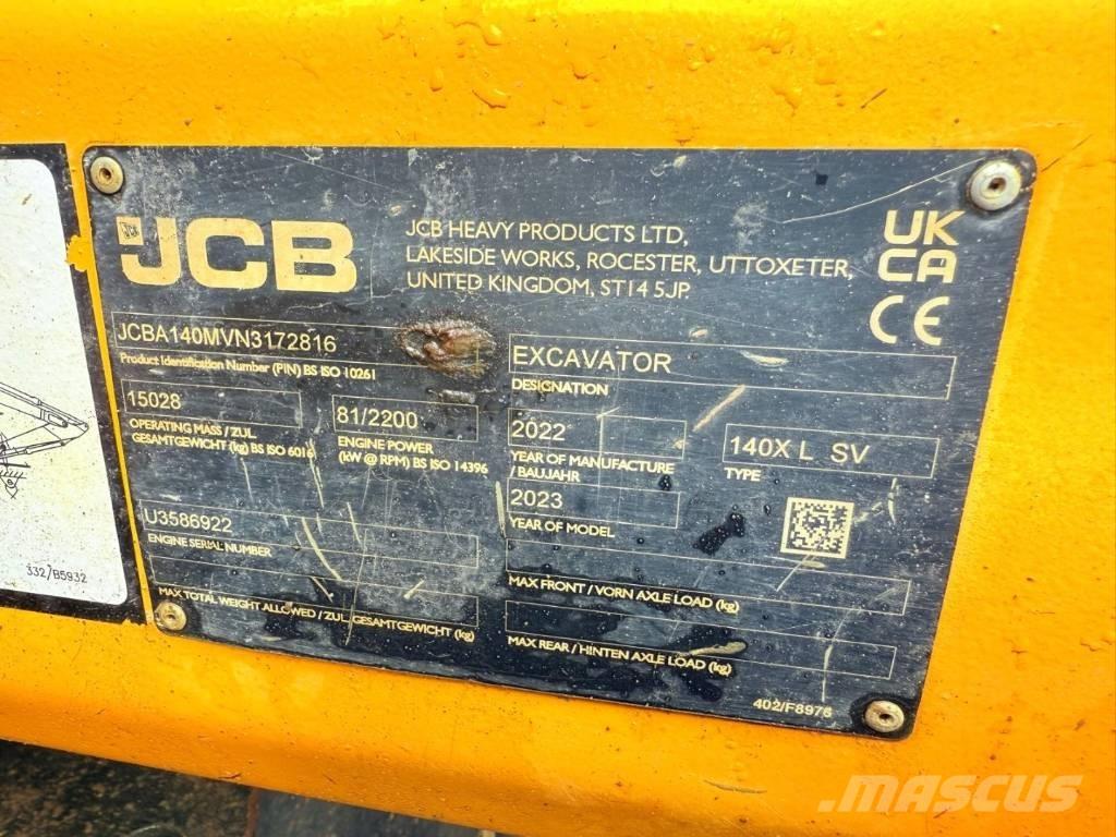 JCB 140 X Crawler excavators