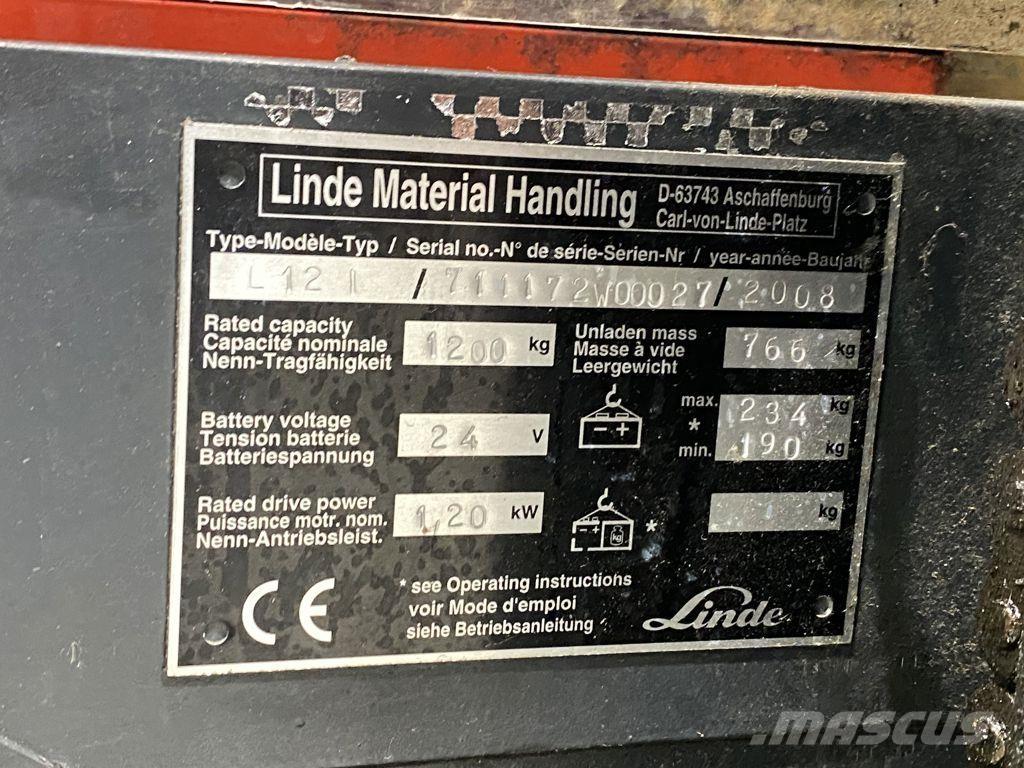Linde L12I Pedestrian stacker