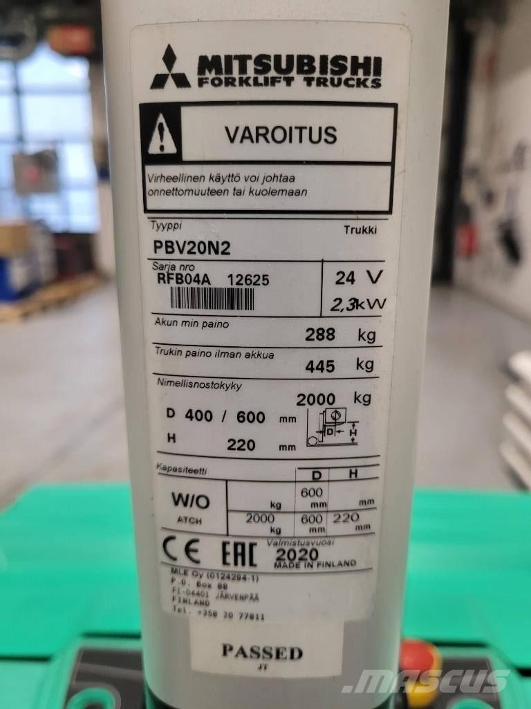 Mitsubishi PBV 20 N2 Low lifter with platform