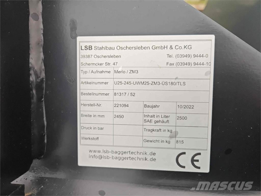LSB U25-245 Front loader accessories