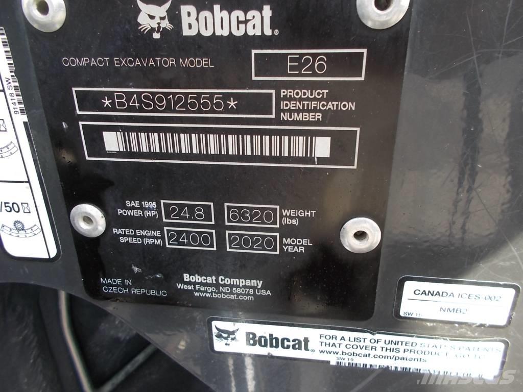 Bobcat E26GM Mini excavators < 7t (Mini diggers)