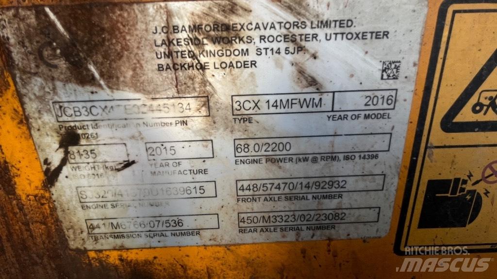 JCB 3 CX Backhoe loaders