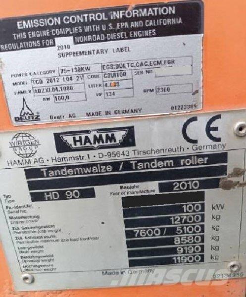 Hamm HD 90 Construction - Others
