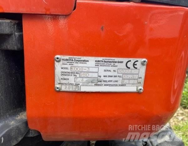Kubota K008-3 Mini excavators < 7t (Mini diggers)