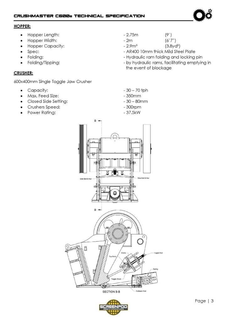 Screenpod C600 Mobile crushers