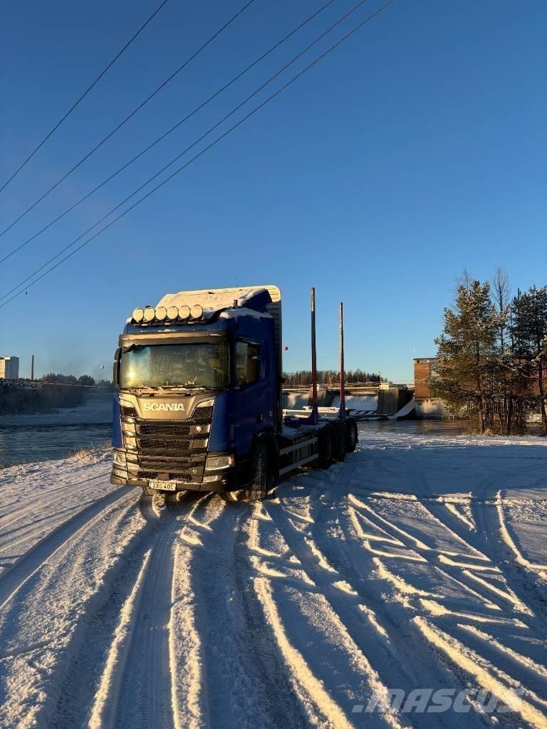 Scania R 650 Timber trucks