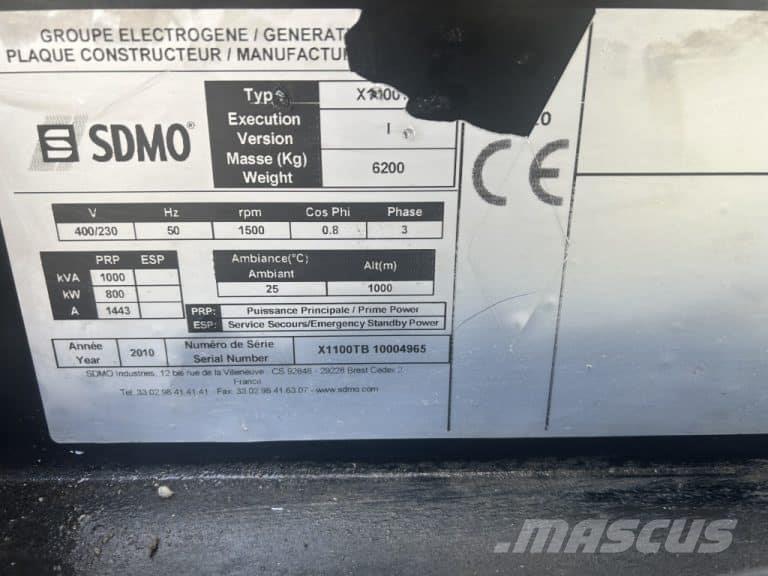 Sdmo X1100 TB Diesel Generators
