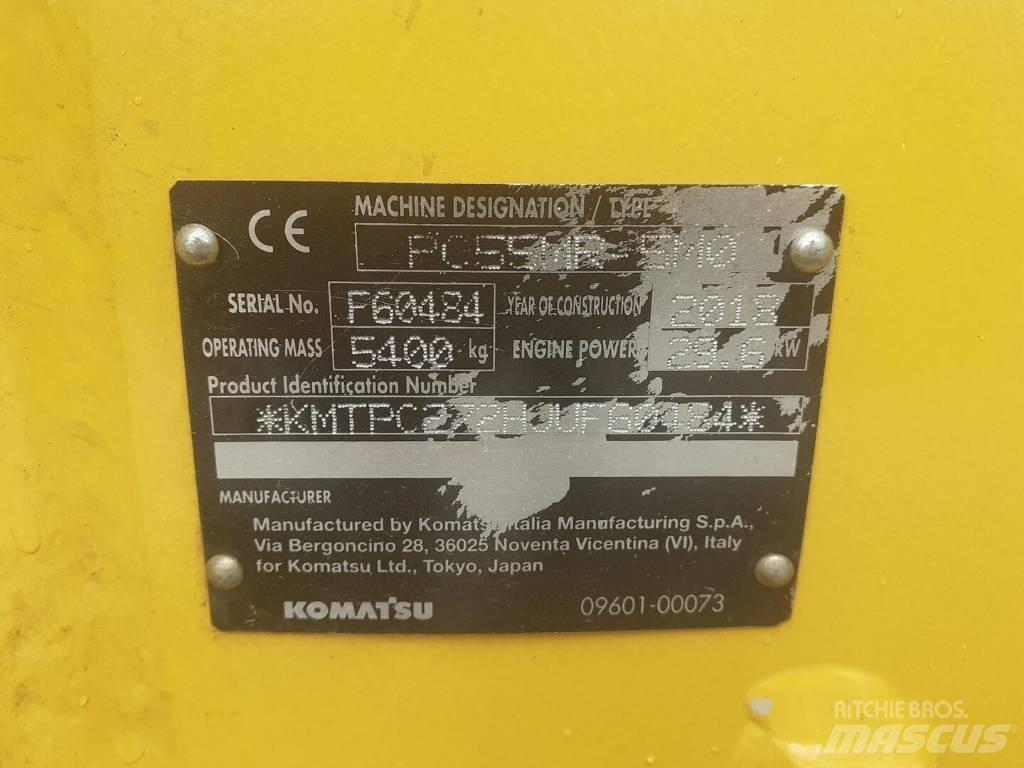 Komatsu PC 55 MR-5 Crawler excavators