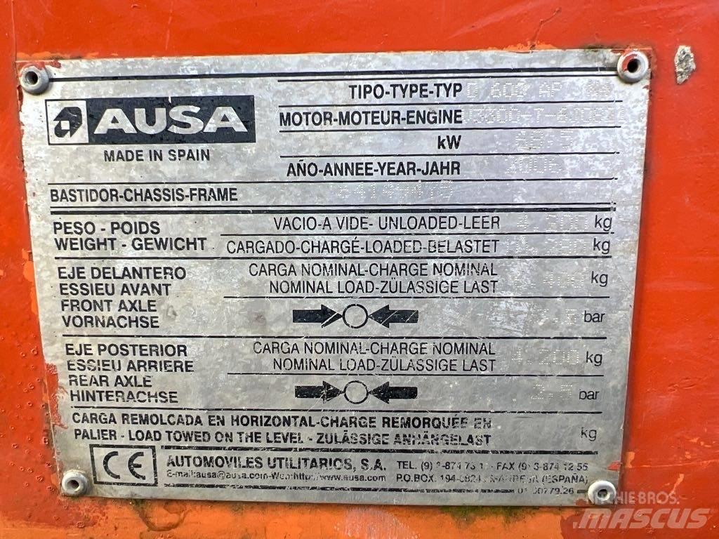 Ausa D600 AP Site dumpers