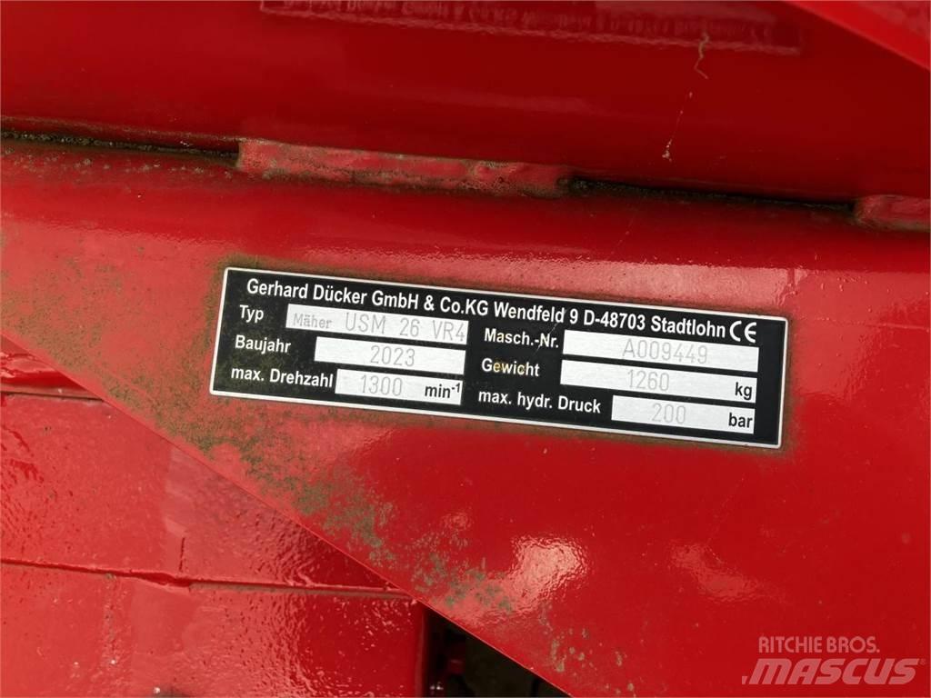Dücker USM-26 VR4 Pasture mowers and toppers