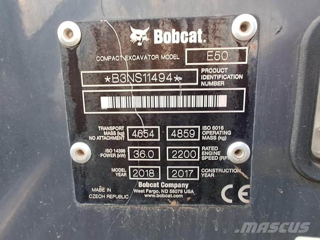 Bobcat E50 Mini excavators < 7t (Mini diggers)