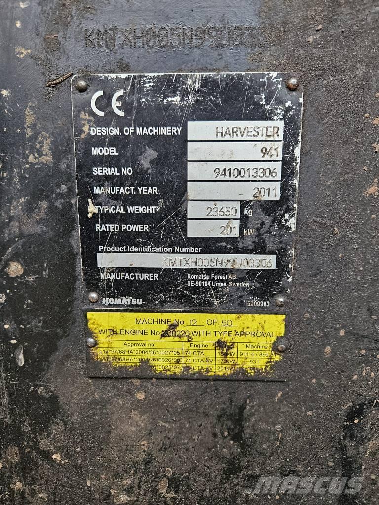 Komatsu 941 Harvesters