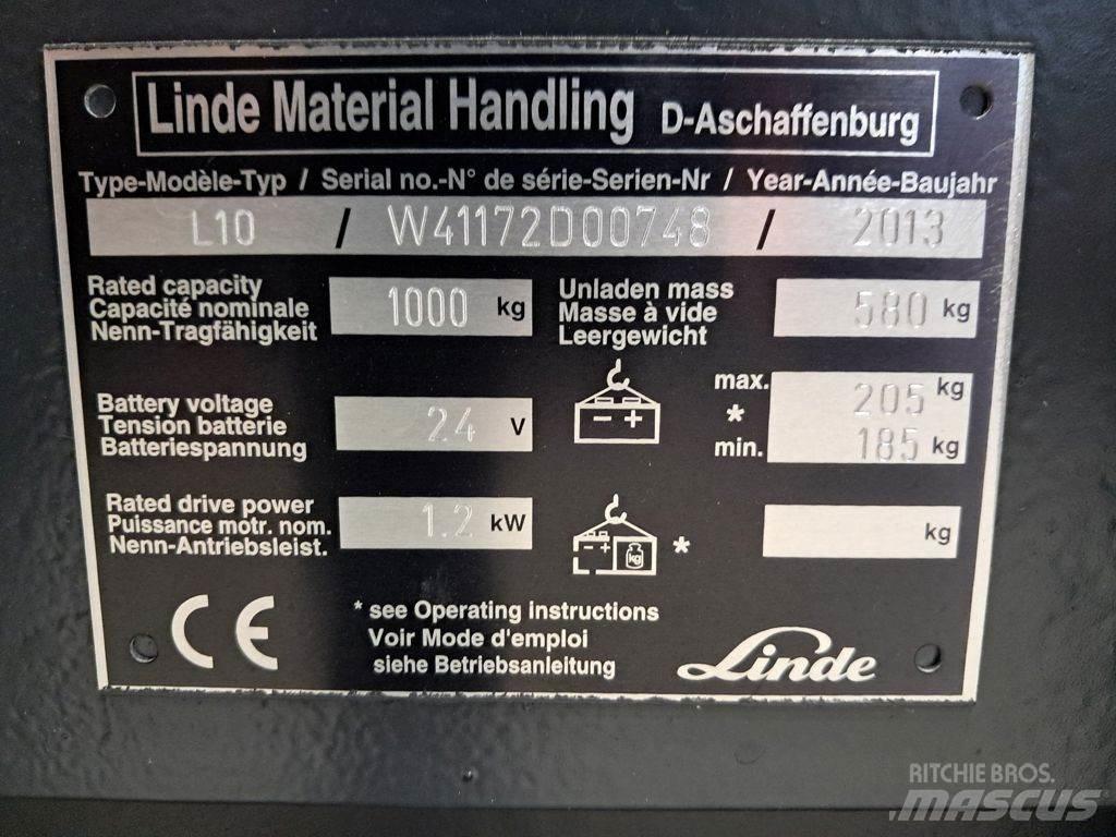 Linde L10 Pedestrian stacker