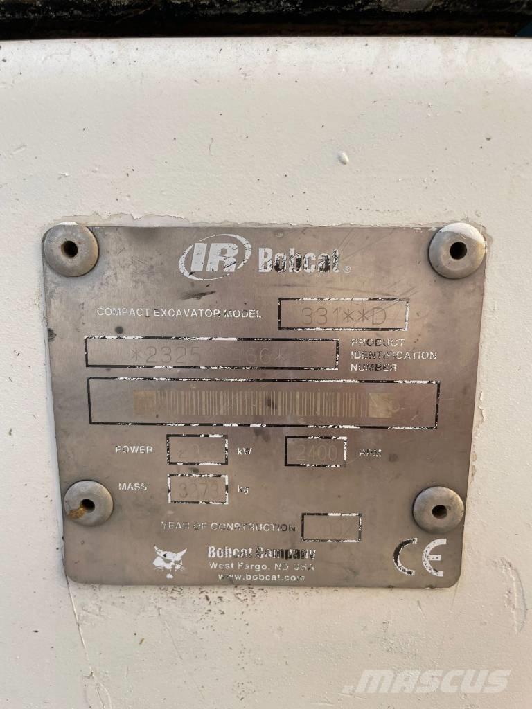 Bobcat 331 Mini excavators < 7t (Mini diggers)