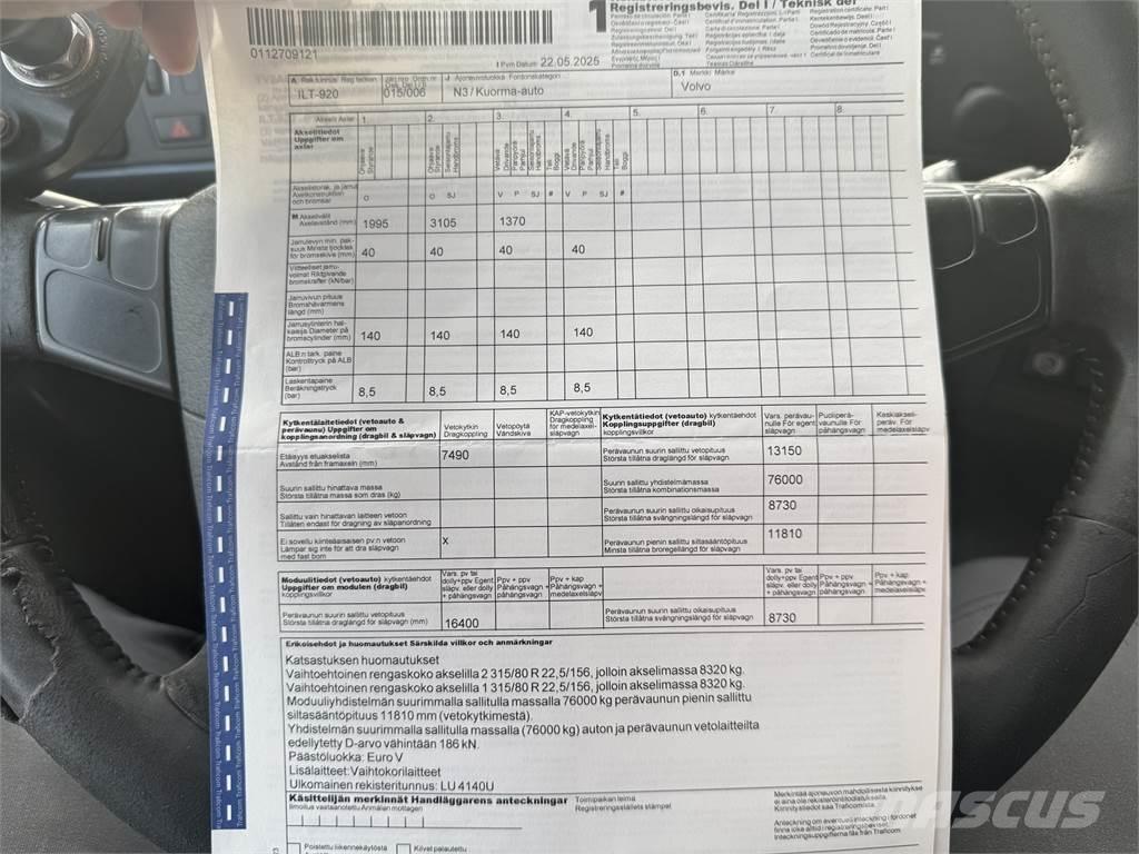 Volvo FH 540 8X4 Hook lift trucks