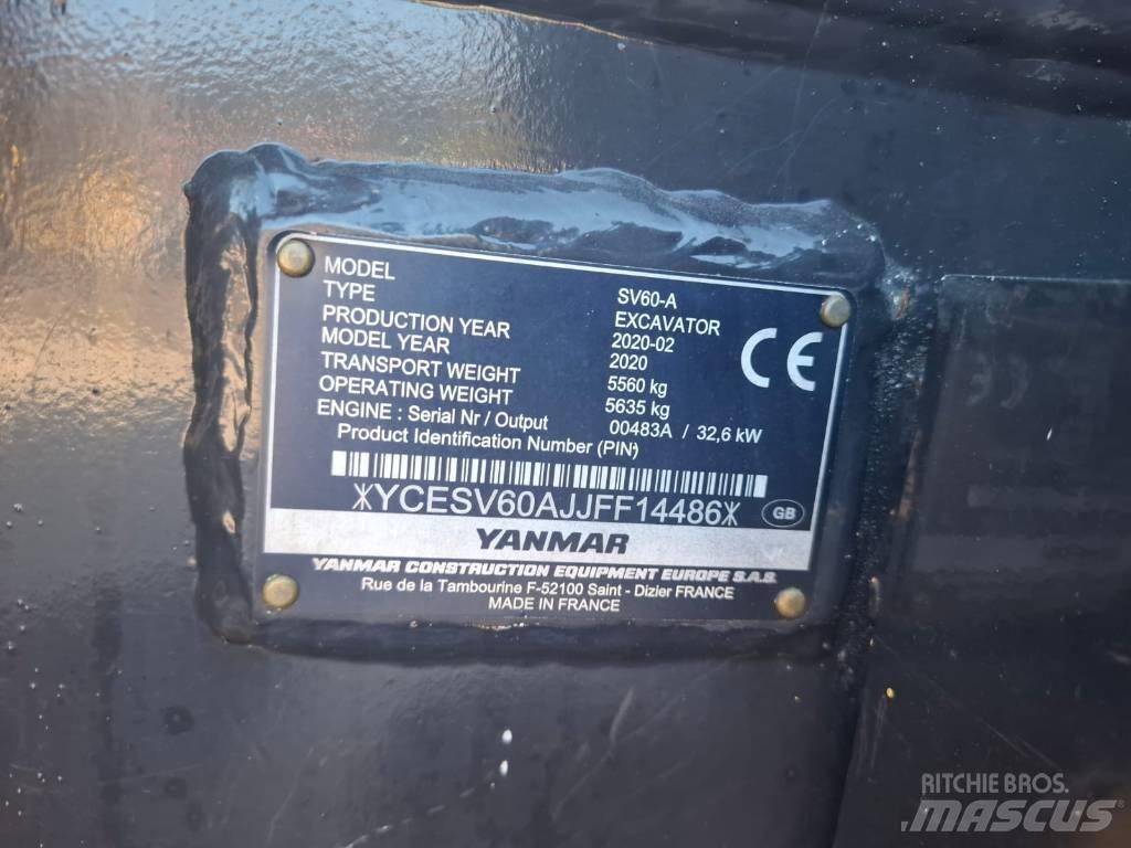 Yanmar SV 60 A Midi excavators  7t - 12t