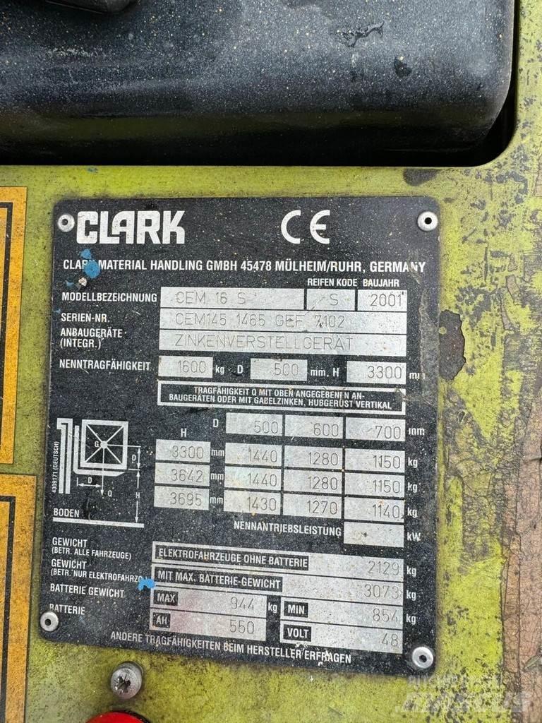 Clark CEM 16S Electric forklift trucks