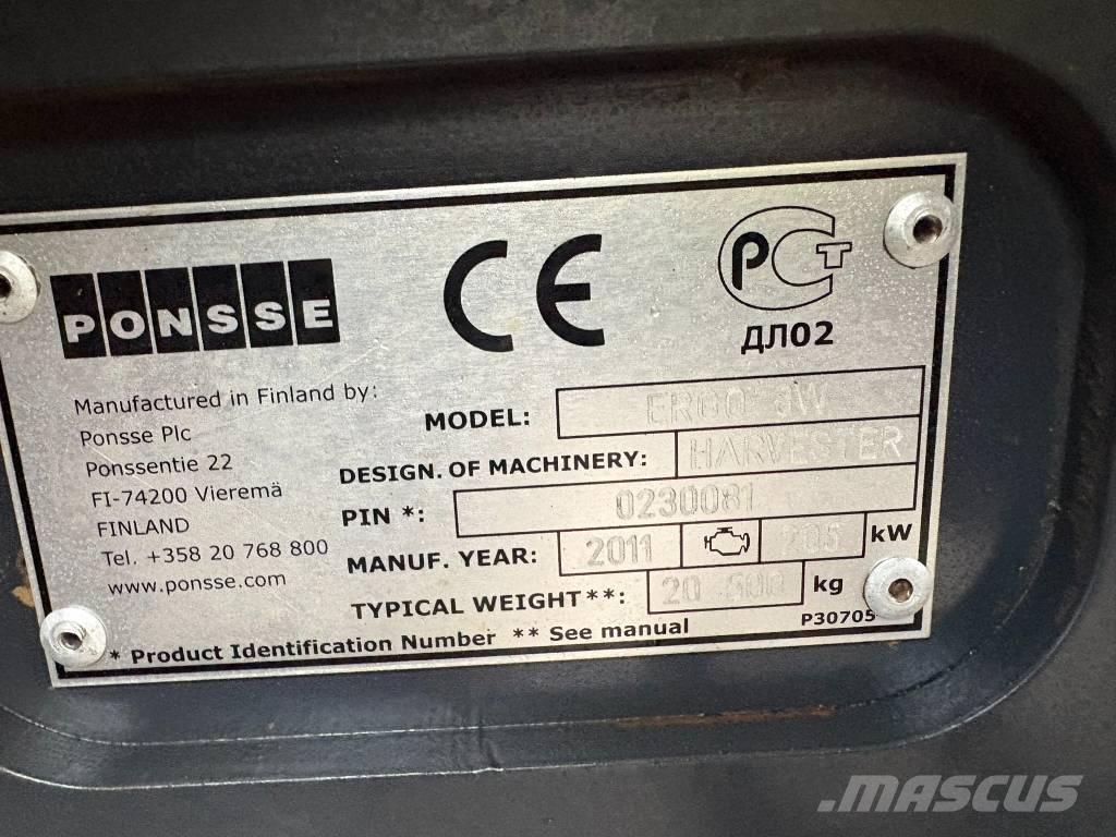 Ponsse Ergo 8W Harvesters