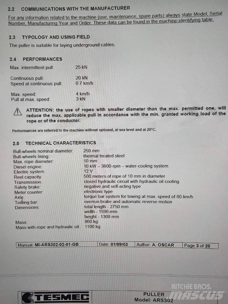 Tesmec ARS 302 Construction - Others