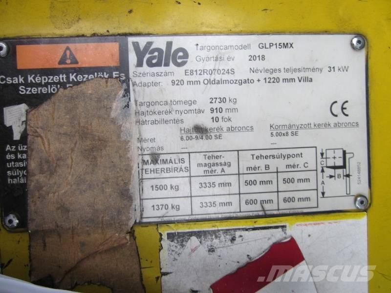 Yale GLP15MX LPG trucks