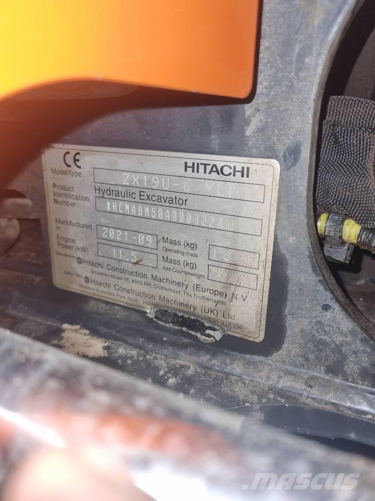 Hitachi ZX 19 U Mini excavators < 7t (Mini diggers)
