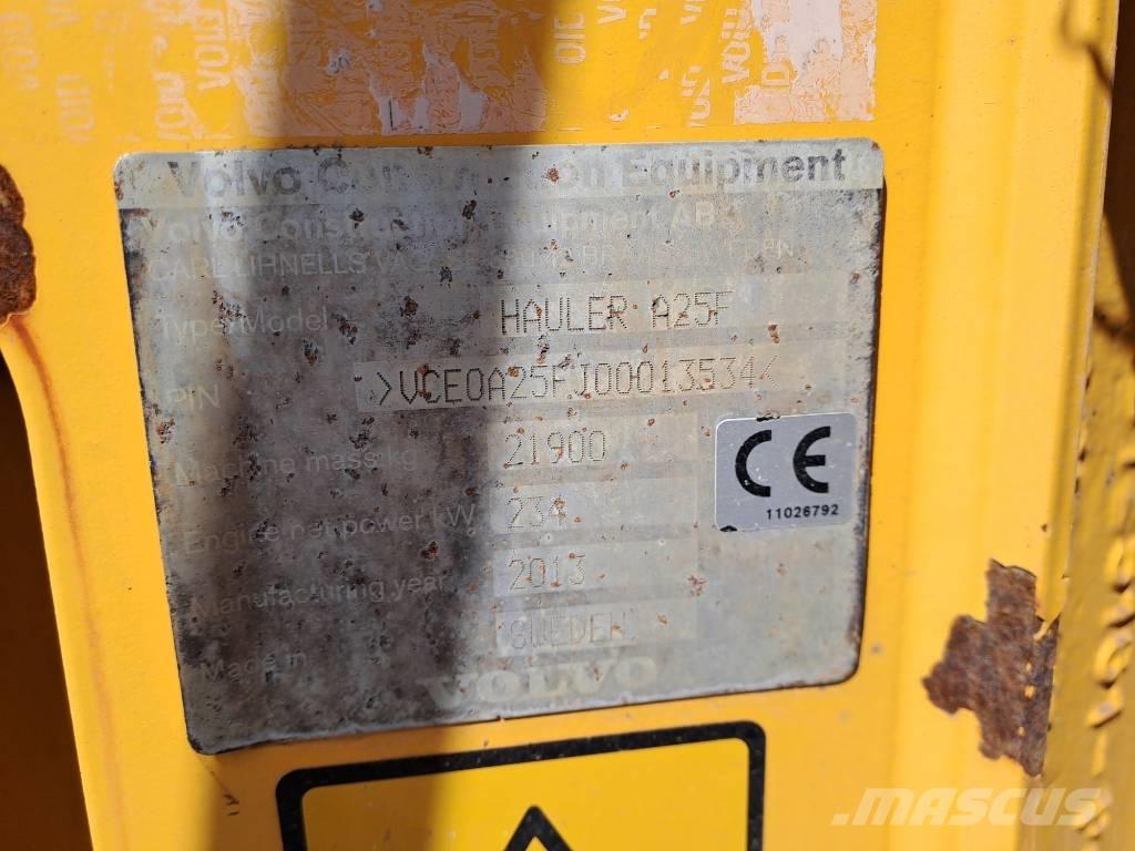 Volvo A25F Articulated Dump Trucks (ADTs)