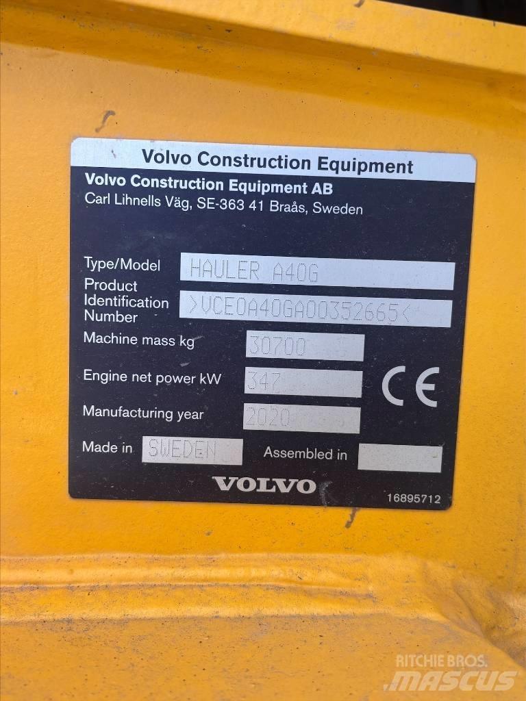Volvo A40G Articulated Dump Trucks (ADTs)