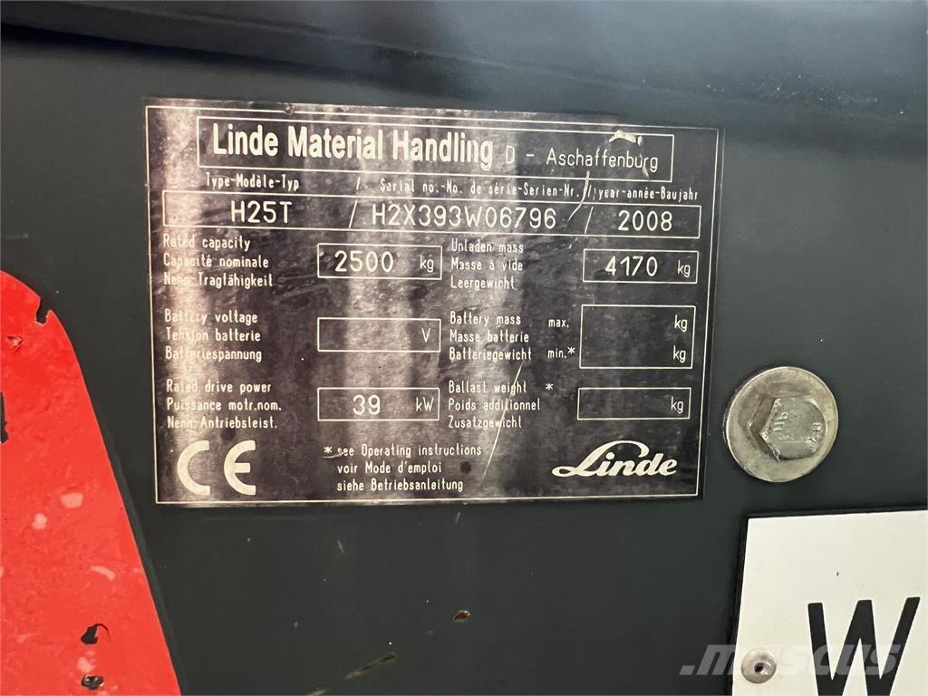 Linde H25T LPG trucks