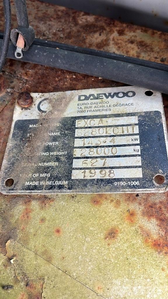 Daewoo Solar 280 LC Crawler excavators