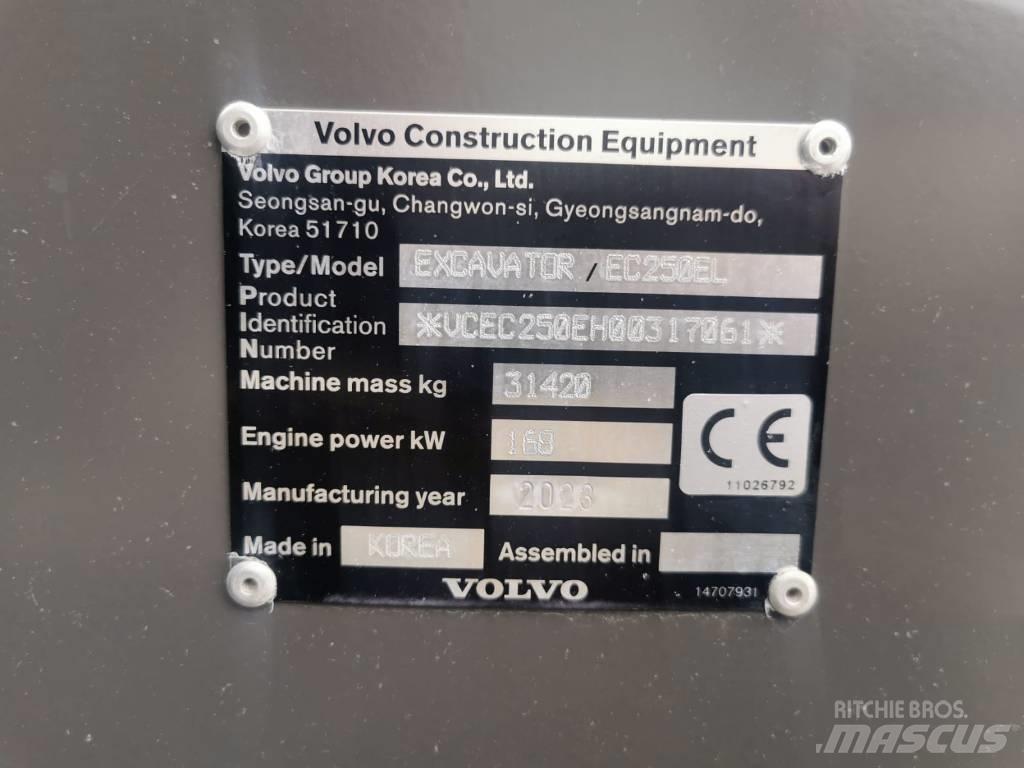 Volvo EC250EL Crawler excavators