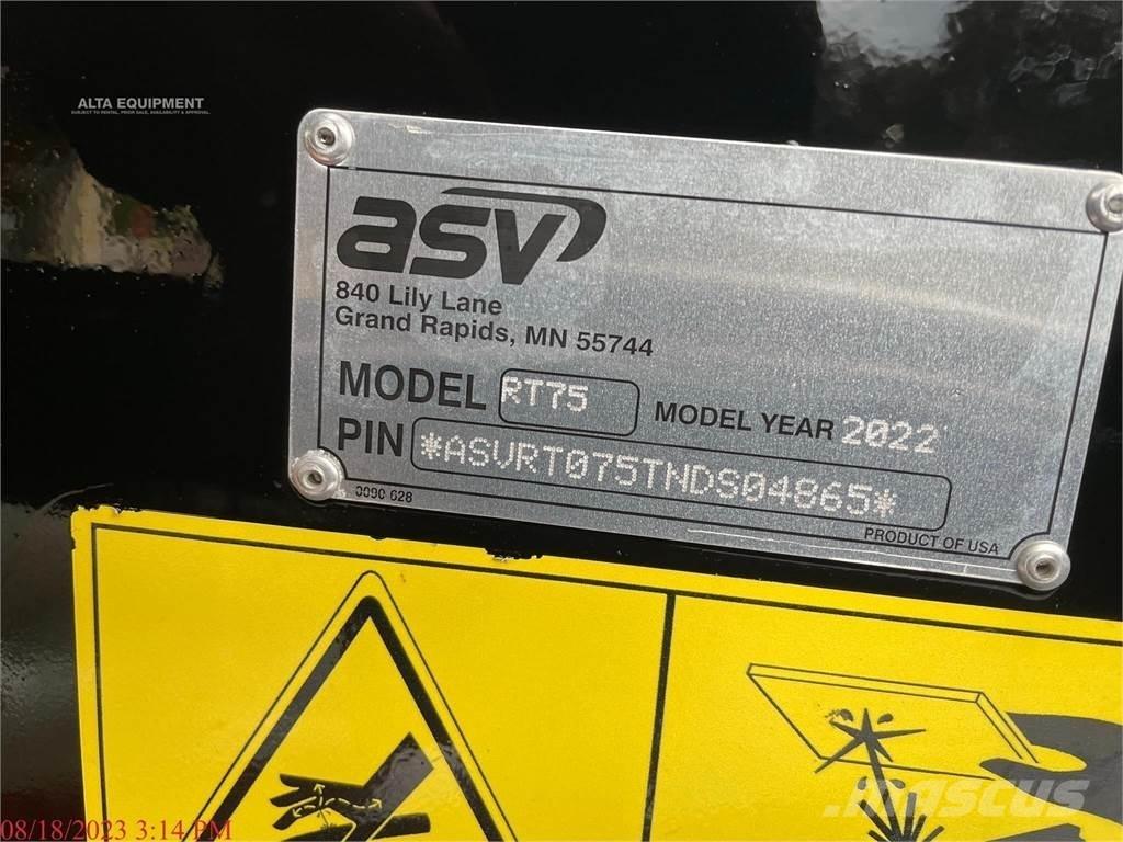 ASV POSI-TRACK RT75 Skid steer loaders