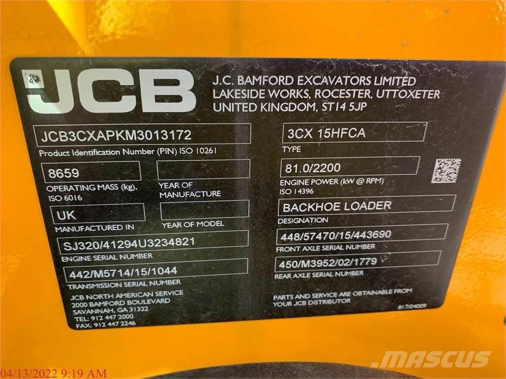 JCB 3CX15 SUPER Backhoe loaders