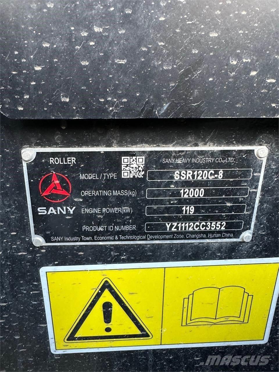 Sany SSR120C-8 Twin drum rollers
