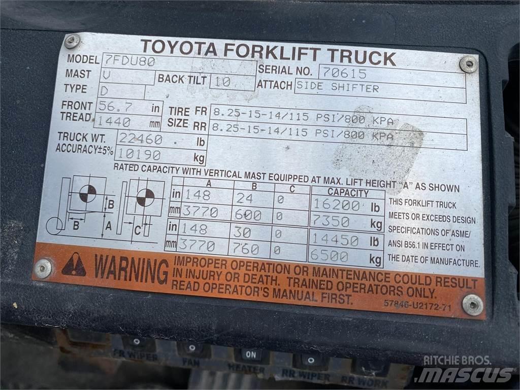 Toyota 7FDU80 Forklift trucks - others