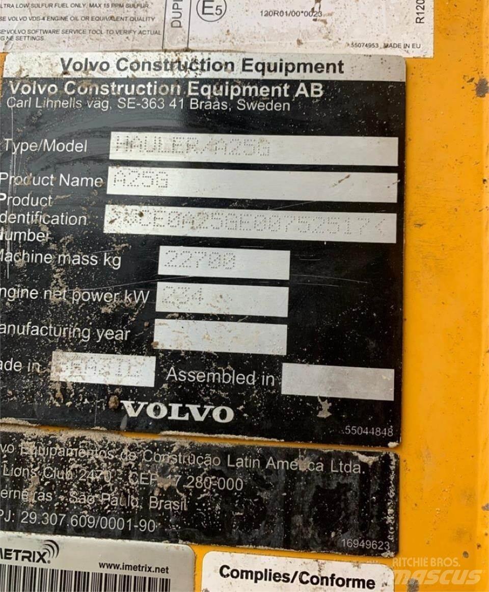 Volvo A25G Articulated Dump Trucks (ADTs)