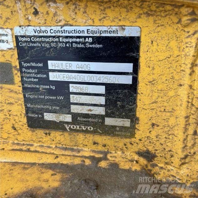 Volvo A40G Articulated Dump Trucks (ADTs)