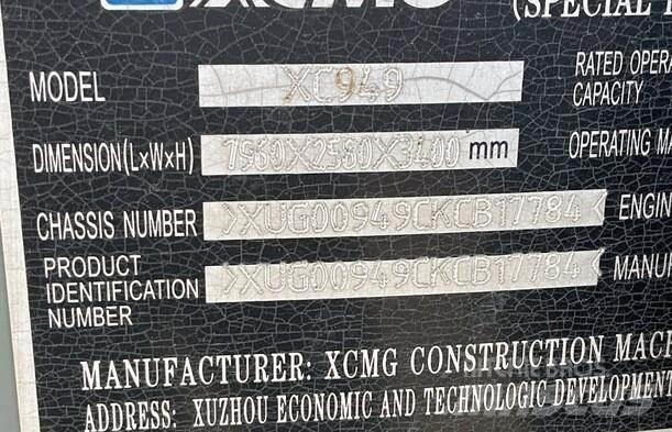 XCMG XC949 Wheel loaders