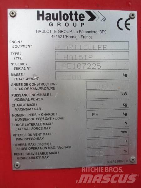 Haulotte HA 15 IP Articulated boom lifts