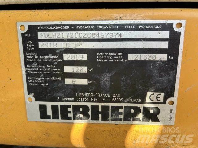 Liebherr R918 LC Crawler excavators