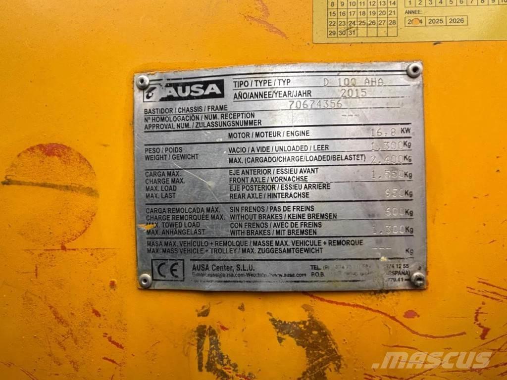 Ausa D 100 AHA Articulated Dump Trucks (ADTs)