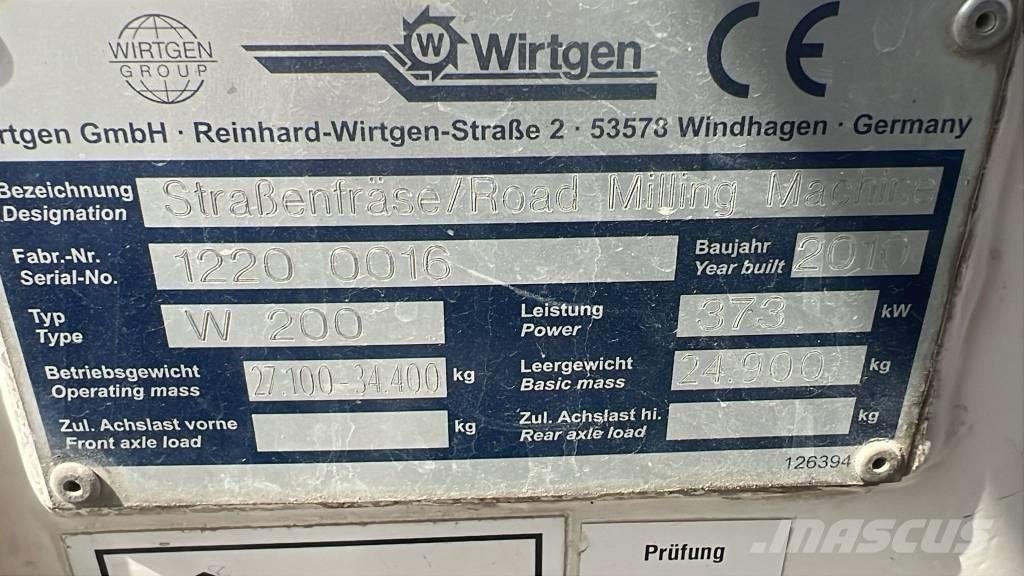 Wirtgen W 200 Asphalt splitting machines