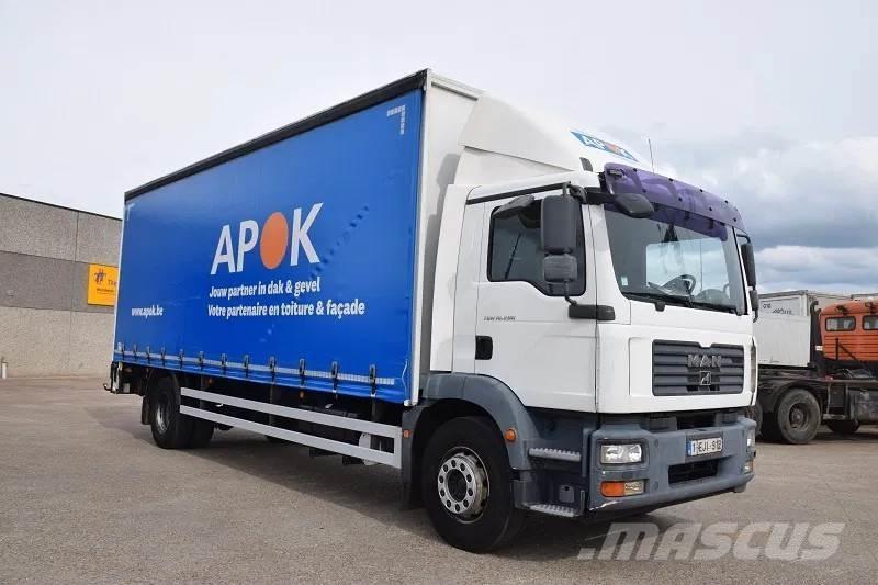 MAN TGM 18.280 Curtainsider trucks