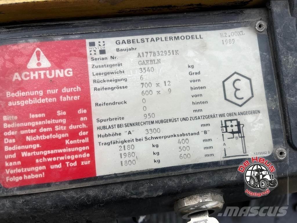 Hyster H2.00XL Forklift trucks - others