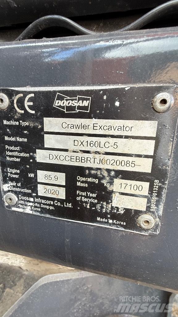 Doosan DX160LC-5 Crawler excavators