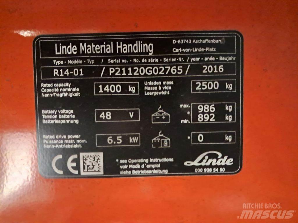 Linde R14-01 Reach trucks